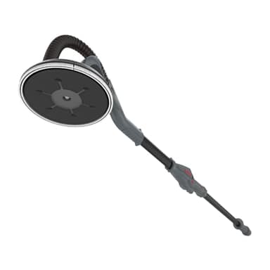 MENZER Langhalsschleifer LHS 225 PRO VARIO mit Teleskoptechnik, für nahezu staubfreies Schleifen, Tragegeschirr RE 3000 KIT & Schleifscheiben-Set