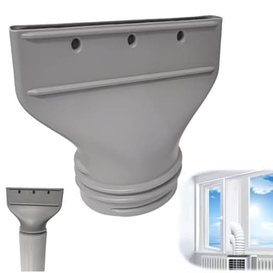 Abluftschlauch Fensterdurchführung,Abluftschlauch Klimagerät Fenster Gekippt,klimaanlage Abluftschlauchs Fenster,für 130mm/150mm Durchmesser Kippfenster abluftschlauch Adapter (1pcs)