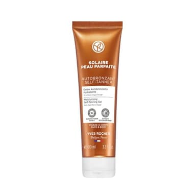 Yves Rocher SOLAIRE PEAU PARFAITE Selbstbräunungs-Milch - Selbstbräuner für Gesicht & Körper - Selftanning Creme 100 ml