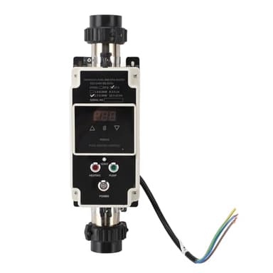Bewinner Wärmepumpe Pool mit Digitalanzeige 230V 2,7-3,3 KW – Schwimmbad Durchlauferhitzer Thermostat für Spa Badewanne