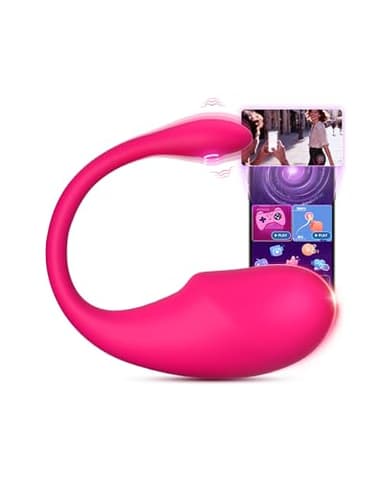 Cacuola KI-Sync Vibrator, Leise Kraftvoll Sex Spielzeug für die Frau Paare, APP Stabile Verbindung Vibratorensets für Frauen Sexspielzeug, 10 Modi Vibration für Frauen, Liebeskugeln für die Frau