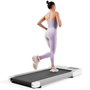 Lacuffy Raceable Walking Pad für Smart Tech Geräte, Laufband für Zuhause mit APP-Steuerung, Max 136/159kg Ausgestattet mit Experten-Trainingskursen, Multi-Runner-Rennen & Echtzeit-Interaktion