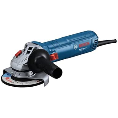 Bosch Professional Winkelschleifer GWS 12-125 (Scheiben-Ø: 125mm, Leistung 1200 W, Wiederanlaufschutz, inkl. Schutzhaube, Spannmutter, Standard-Zusatzhandgriff)