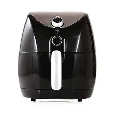 Tower T17021 Heißluftfritteuse für die Ganze Familie mit Schneller Luftzirkulation - 60-Minuten-Timer - Airfryer 4,3L 1500W - Schwarz