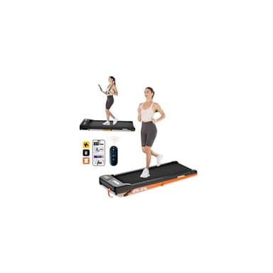 TODO Walking Pad, Laufband für zuhause mit Neigung, Laufband Schreibtisch 1-6 km/h, Elektrisches Laufband für Büro mit Fernbedienung und Apps Steuerung, 2.5HP Motor, LCD-Anzeige