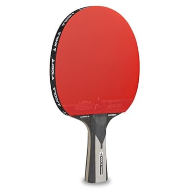JOOLA Tischtennisschläger Carbon X Pro ITTF genehmigter Profi Wettkampf Tischtennis-Schläger 7 Sterne, 2 MM Schwammstärke, Schwarz/Grau
