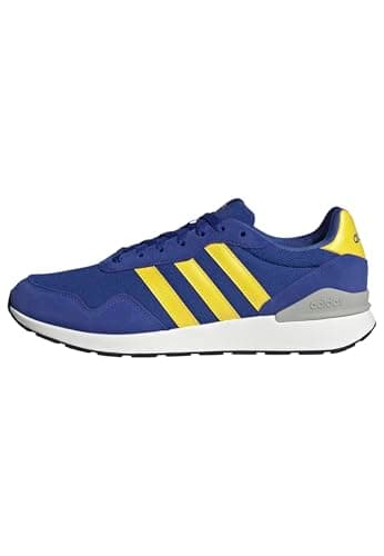 adidas Herren Run 60s 4.0 Shoes, semi Lucid Blue/Yellow/Grey Two, 42 2/3 EU