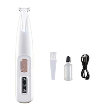 dr pfoten PawTrim Pro - SchmerzfreiePfotenpflege in Sekundenschnelle Silent Dog Clipper Wiederaufladbare Hundeschermaschine mit LED-Licht und wasserdichtem Design