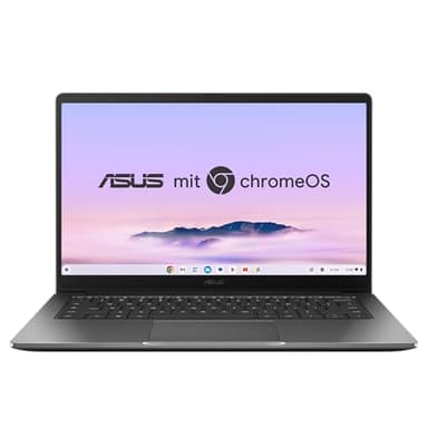 ASUS Chromebook Plus CX34 Laptop | 14" Full-HD 16:9 IPS Display | Intel Core i3-1215U | 8 GB RAM | 128GB UFS | Intel UHD Graphics | ChromeOS | QWERTZ Tastatur | Rocky Grey