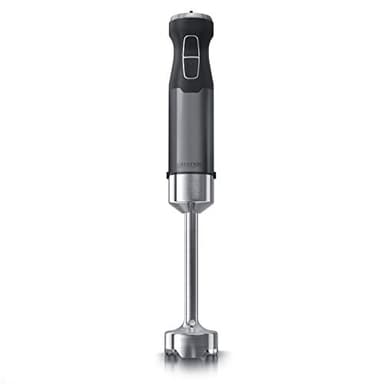 Arendo - Stabmixer 1000 Watt - Vierflügeliges Messer - Pürierstab - stufenlose Regelung - Turbotaste - abnehmbarer Mixfuß - Edelstahl Cool Grey