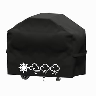 Grillabdeckung Wetterfest,Grill Barbecue Abdeckung,Gasgrill-Abdeckung,Grillabdeckung Schutzhülle,Grill Abdeckplane,Wasserdicht, Winddicht, UV-Beständiges, Reißfest Grill abdeckhaube (145X61X117 cm)