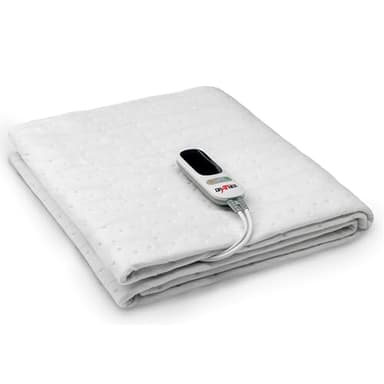 Grafner XL 2 Zonen Wärmeunterbett 190 x 90 cm, 2 steuerbare Zonen: Körper und Füße, LED Fernbedienung mit 6 Temperaturstufen, Überhitzungsschutz, Abschaltautomatik, 78 Watt, waschbar, Heizdecke