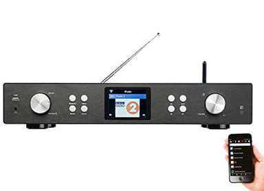 VR-Radio Internet Radio Tuner: Digitaler WLAN-HiFi-Tuner mit Internetradio, DAB+, UKW, MP3, Streaming (HiFi Receiver, Internetradio Baustein, iPhone Ladestation)