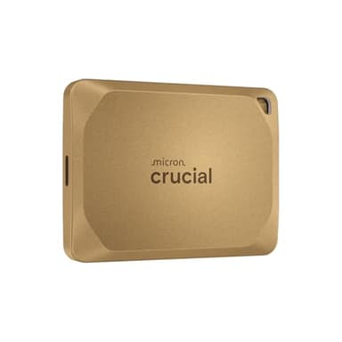 Crucial X10 Pro 4TB Externe SSD Festplatte, bis zu 2.100MB/s Lesen und 2.000MB/s Schreiben, Portable Solid State Drive, Wasser- und Staubgeschützt IP55, USB-C 3.2, Gold - CT4000X10PROSSD9D02