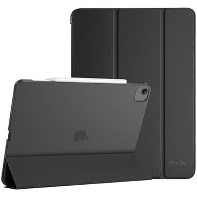 ProCase Hülle für 12,9" iPad Pro 2022/2021/2020/2018 (6/5/4/3 Gen), Schutzhülle Leicht Dünn Hart Smart Case Cover Kompatibel mit 12.9 Zoll iPad Pro -Schattenschwarz