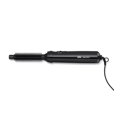 Braun Satin Hair 1 Warmluft-Lockenbürste, inklusive Bürstenaufsatz, AS 110, schwarz, 1er Pack