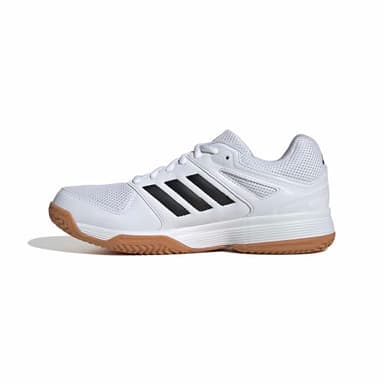 Adidas Damen Speedcourt Women Indoor Shoes, FTWR White/core black/GUM10, 41 1/3 EU