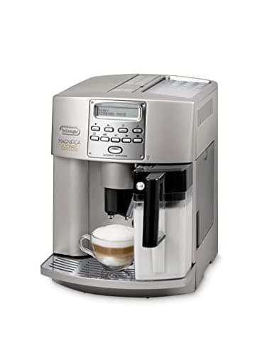 De'Longhi Magnifica ESAM 3500.S Kaffeevollautomat mit Milchaufschäumdüse für Cappuccino, mit Espresso Direktwahltaste, 2-Tassen-Funktion, großer 1,8 Liter Wassertank, Grau/Silber