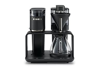 Melitta EPOS Kaffeemaschine mit Mahlwerk, schwarz-silber