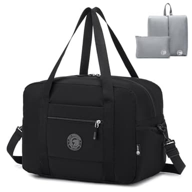 SPAHER Handgepäck Tasche 40x30x25 Eurowings Faltbare Reisetasche Flugzeug Sporttasche Damen Herren Duffle Bag Wasserdicht Weekender Handtaschen Hand Luggage Gym Fitness Bag mit Reise-Kulturbeutel