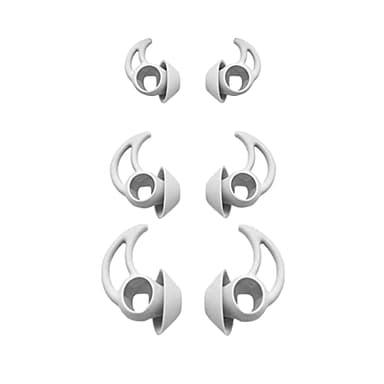 Adhiper QC/Sport Silikon Ohrstöpsel kompatibel mit Bose QuietComfort/Bose Sport Kabellose In-Ear-Kopfhörer,S M L 3 Größen 3 Paar Silikon-Ersatz-Ohrstöpsel(Weiß)