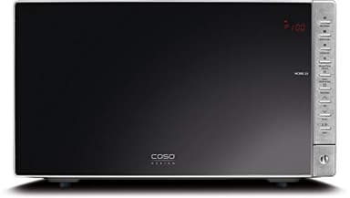 Caso | HCMG25 3-in-1 Mikrowelle mit Grill + Heißluft 2500W | High-Convection bis 240°C, Drehteller Ø 31,5cm, 25 L, Edelstahl gebürstet, verspiegelt