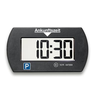 Needit elektronische Parkscheibe Park Mini I automatische Parkscheibe elektrisch mit Zulassung vom Kraftfahrt-Bundesamt I Digitale Parkuhr mit 2 Displays I maximale Funktion in minimalem Format