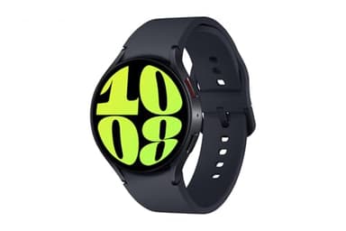 Samsung Galaxy Watch6 44 mm intelligente Uhr mit Sportband Graphit Bandgröße: M/L Anzeige 3,73 cm 1.5" 16 GB NFC Wi-Fi Bluetooth 33.3 g Graphite