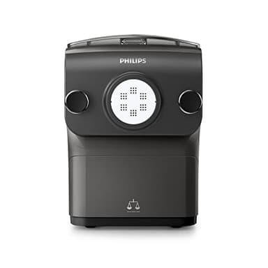 Philips Pastamaker – vollautomatisch, Wiegefunktion, 8 Formaufsätze, grau/schwarz (HR2382/15)