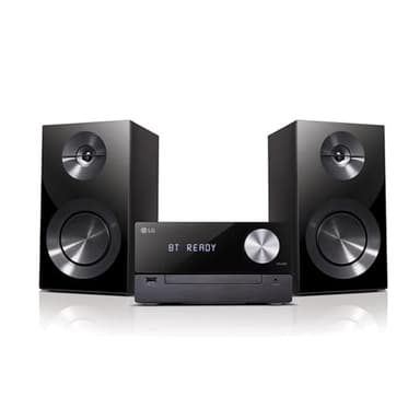 LG CM2460DAB Mini Hifi-Anlage mit DAB, Bluetooth, USB und LG SoundSnyc [Schwarz]