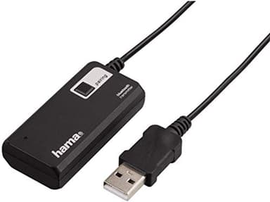 Hama Bluetooth Audio Sender Twin (Empfänger Adapter zur gleichzeitigen Übertragung an 2 Kopfhörer oder Lautsprecher, drahtlos BT Nachrüstung) 40987 Schwarz