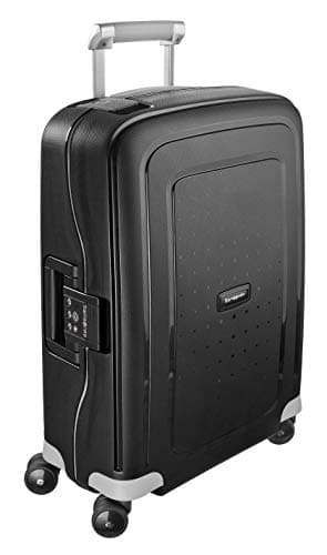 Samsonite S'Cure - Handgepäck Koffer 55 x 40 x 20 cm - Hartschalen Kabinentrolley passend für die meisten Airlines inkl. Ryanair und EasyJet - 4 Rollen, TSA-Schloss, Leicht - 34 L - Schwarz