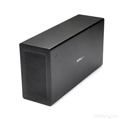StarTech.com Thunderbolt 3 PCIe Erweiterungsgehäuse, Externes Gehäuse mit einem PCI Express Slot, PCIe Box für Laptops/Desktops/All-In-Ones, 5K/4K Ausgang über TB3/DP Ports, TAA konform (TB31PCIEX16)