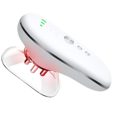 Aolso 4 in 1 Schröpfmassagegerät, Vakuummassagegerät Mit 3 Stufen mit Schröpfmassage, Straffende Haut, Anti-Cellulite, EMS Red & Blue Light Funktion, Skin Firming for Face, Abdomen, Arms, Legs