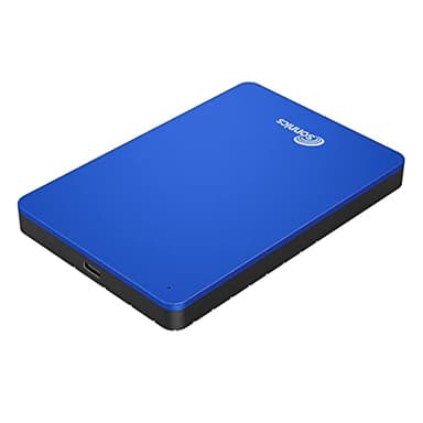 Sonnics Externe tragbare Festplatte Typ C USB 3.1, kompatibel mit Windows PC, Mac, Smart TV, Xbox One/Series X und PS4/PS5, 2 TB, Blau