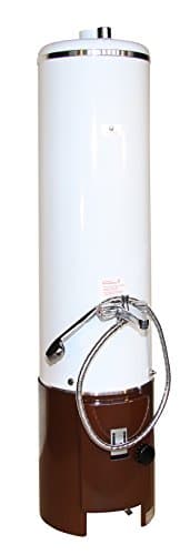 Wittigsthal Badeofen 100 Liter inkl. Armatur und Unterofen Farbe: Standard weiß