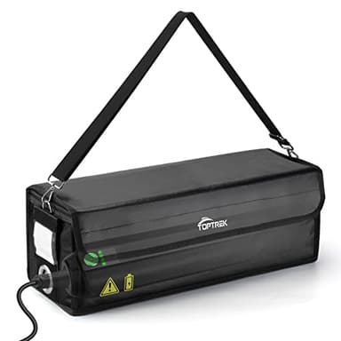 toptrek Ebike Akku Tasche, Feuerfest bis 1000°C,Akku Tasche Wasserdicht Explosionssicher, Lipo Safe Bag für Lagerung Transport Aufladung, Ebike akku schutzhülle Großraum 49 x 15 x 15 cm (1 Stück)