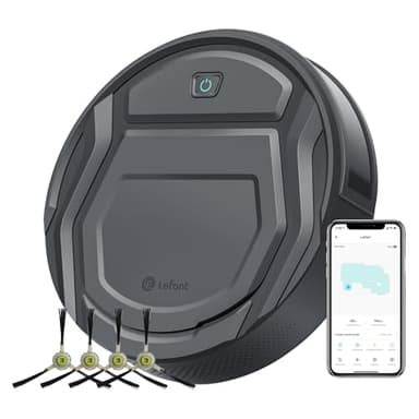 LEFANT 210PG Saugroboter mit 2200 Pa,WLAN Roboterstaubsauger Kompatibel mit Alexa und APP-Steuerung,120 Min Laufzeit, Staubsauger Roboter optimiert für Teppich Tierhaare Hartböden mit Ladestation