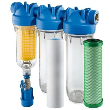 HYDRA TRIO Scalemaster 1” Set Antikalk Brunnenwasserfilter Hauswasserfilter Chlor