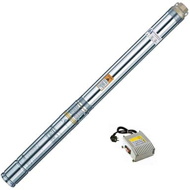 Agora-Tec® AT- 3" Brunnenpumpe 750W mit 30 m Kabel Edelstahl-Tiefbrunnenpumpe mit max: 10,8 bar, 3200l/h