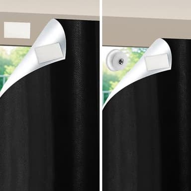 SwartLife Fenster verdunkelung saugnapf, 240 x 145cm verdunklungsfolie für Fenster, für Dachfenster verdunkelung und Sonnenschutz Fenster innen | Tragbare Reise verdunklungsrollo, verdunkelungsfolie