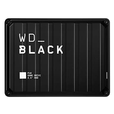 WD_BLACK P10 Game Drive for Xbox 2 TB (1 Monat Xbox Game Pass Ultimate, Übertragungsgeschwindigkeiten bis 130 MB/s, für Xbox) Schwarz mit weißem Rand