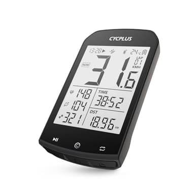 CYCPLUS GPS Fahrradcomputer Kabellos, wasserdichte Fahrrad Tachometer und Kilometerzähler, ANT+ Drahtloser Fahrrad Tacho mit zahlreichen Funktionen, 2,9 Zoll LCD mit Hintergrundbeleuchtung