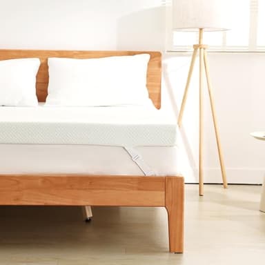 EGO Home Topper 180x200cm mit Gelschaum, Öko-Tex-Zertifiziert, 5cm Höhe Gel Topper 180x200, H2 Weiche Memory Foam mit Grüntee-Extrakt, für Boxspringbett, Schlafsofa,Abnehmbaren und Waschbaren Bezug