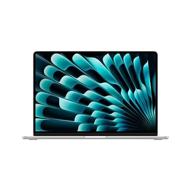Apple 15" MacBook Air Laptop mit M3 Chip: 15,3" Liquid Retina Display, 24 GB gemeinsamer Arbeitsspeicher, 512 GB SSD Speicher, beleuchtete Tastatur, 1080p FaceTime HD Kamera, Touch ID, Silber