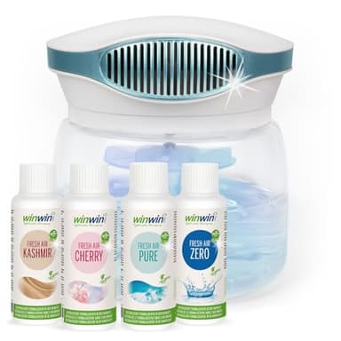 winwinCLEAN MASTER Bowl 4.0 I Luftreiniger I Air Purifier mit Wasserfilter entfernt Schadstoffe Pollen Staub Tierhaare Schimmel | Raumluftreiniger Ideal für Allergiker Asthmatiker & Sensible Atemwege