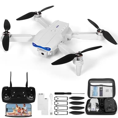 Drohne mit Kamera 1080P HD für Kinder, WiFi FPV Drone für Anfänger, RC Quadcopter mit 2 Akku, Schwerkraft Sensor, 3D Flip Mode, Ein-Tasten-Start/Landung, Höhenhaltemodus, Headless Mode