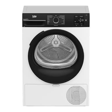 Beko BM3T37240W Wärmepumpentrockner, 7 kg Fassungsvermögen, 15 Programme, Schontrommel, Weiß
