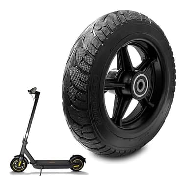 Cerkkapo 8 Zoll E Scooter Reifen, Voll Vorderrad 200x50 Scooter Reifen mit Nabe,Rutschfest,Stoßfest,Ersatzräder für Scooter,Elektroroller Vollgummireifen, für Elektro RollerVorderrad