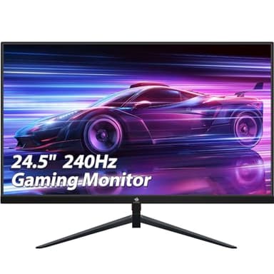 Z-Edge 25 Zoll (24,5 Zoll) Gaming Monitor 240Hz 1ms MPRT 1080P Full HD VA Panel, 350cd/m² Helligkeit, Rahmenlos Design, FreeSync, HDMI 2.0 & DisplayPort 1.4, VESA Kompatibel - Schwarz